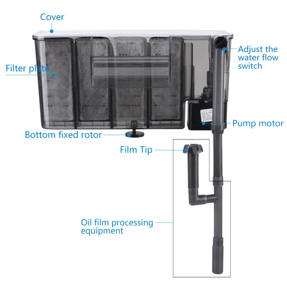 Воздушный насос для аквариума, фильтр для аквариума, внешний подвесной фильтр для аквариума