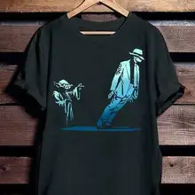 Йода и Майкл Джексон истина о Mj черная хлопковая Футболка Мужская S 4Xl