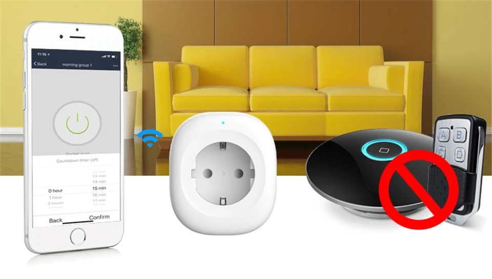 Wi-Fi умная розетка ЕС Plug мобильное приложение Remote Управление работает с Amazon Alexa Google дома нет концентратора требуется с USB выход