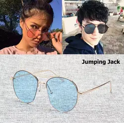 Jackjad Мода 2017 г. отрезать Отделка Рамки jumping jack Солнцезащитные очки для женщин Для мужчин Для женщин бренд Дизайн Популярные Защита от солнца