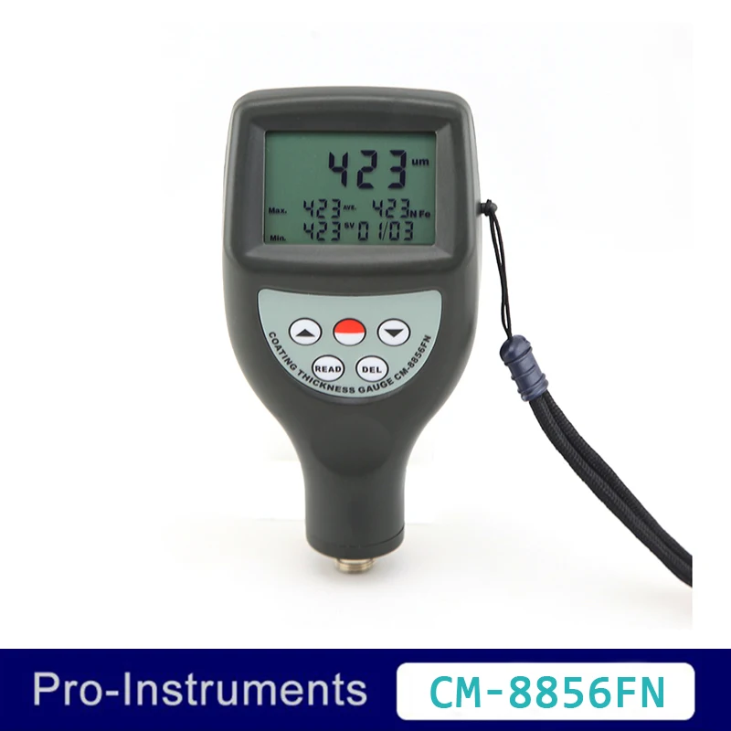 

Landtek CM-8856FN Detachable Probe 2 in 1 Type Thickness Meter Paint Gauge Thickness Measurement Tester OD
