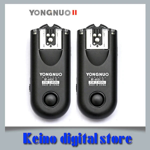 Yongnuo RF-603 II беспроводной дистанционный триггер вспышки C3 для Can& n 1D/1DS, E& S 5D Mark II/5D/50D/40D/30D/20D/10D