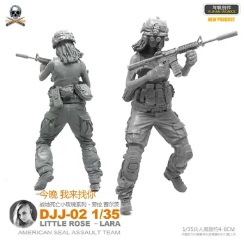 

1/35 Female Seal Team Little Rose Laura Series Dark Night Hunter DJJ - 2