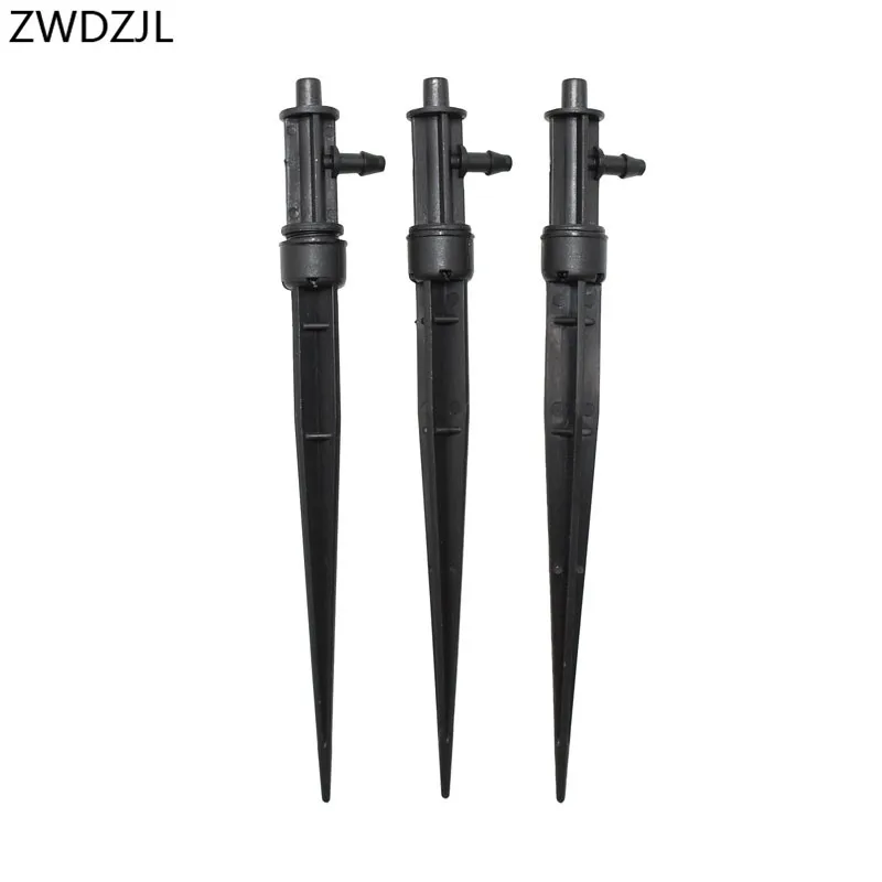 Garden irrigation 6mm nozzle holder 1/4" plastic spike connector taper