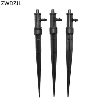

Garden irrigation 6mm nozzle holder 1/4" plastic spike connector taper watering connection 4/7 hose 5pcs