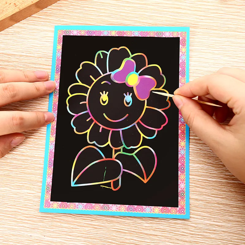 10 шт. Красочные для рисования граффити Dpainting бумага для рисования головоломка обучения Классические игрушки для детские игрушки для рисования