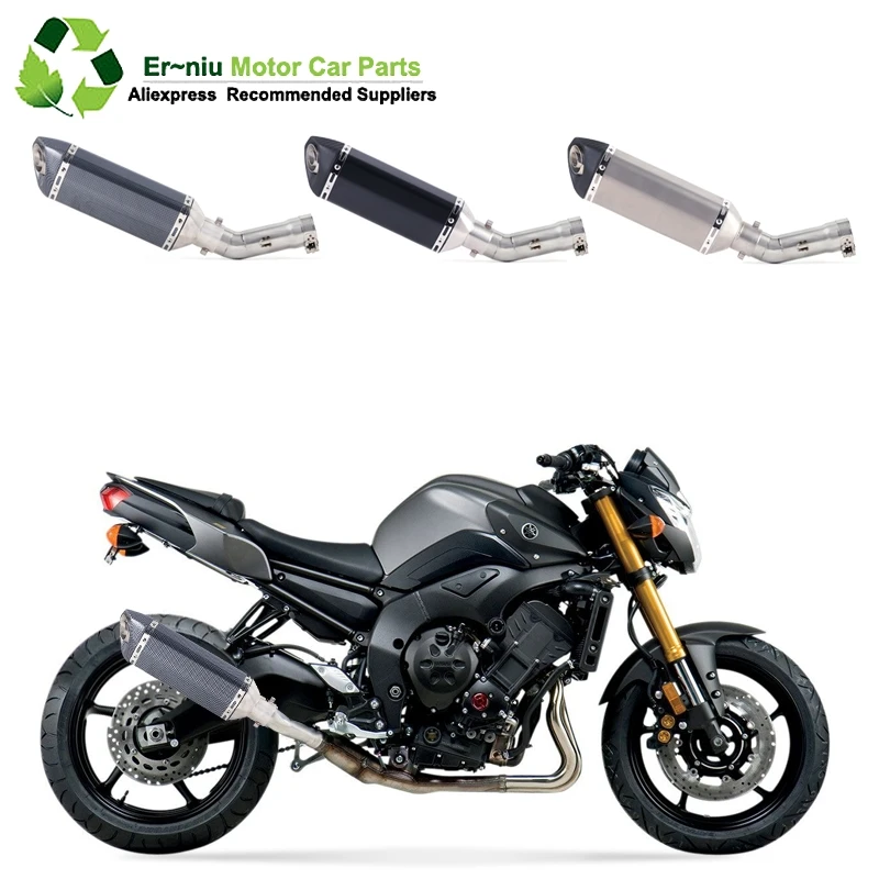 

Motorcycle Full Exhaust Muffler System Link Contact Middle Pipe Link Pipe with DB KILLER Slip-On for Yamaha FZ800 FZ8 2011-2013