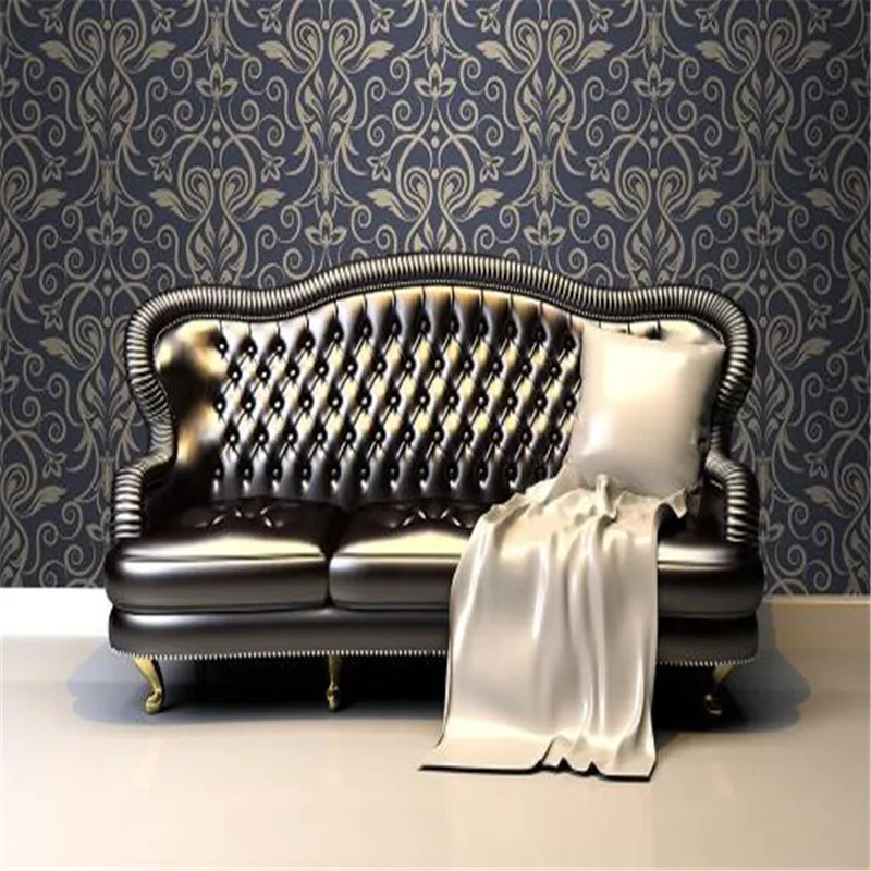 European Styles Wallpapers Non woven Mural Wall Paper Rolls 2 Colors