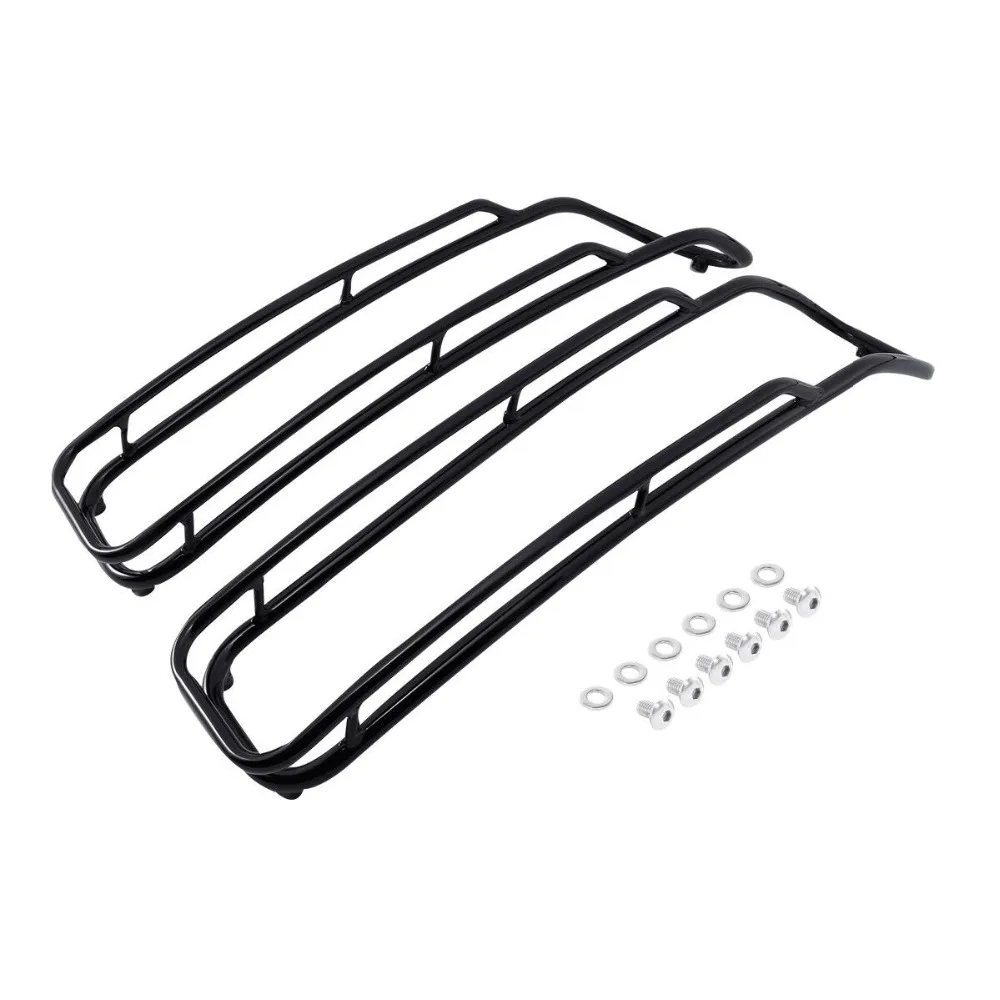 

Motorcycle Saddlebags Lid Top Rail Guards For Harley Touring street electra glide 14-19 18