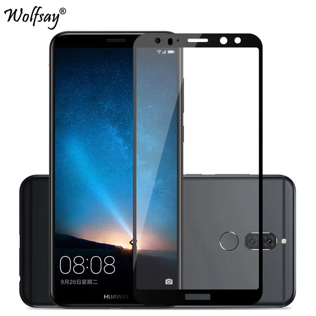 Стекло для Huawei Mate 10 Lite защита экрана закаленное стекло с изогнутыми краями Nova 2i