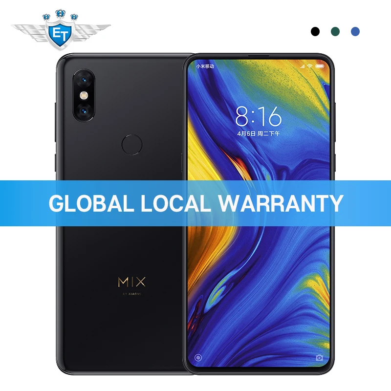 

Global Version Xiaomi Mi Mix 3 6GB 128GB Snapdragon 845 6.39'' AMOLED 2 Front & 2 Back Cameras Wireless Charging NFC Smartphone
