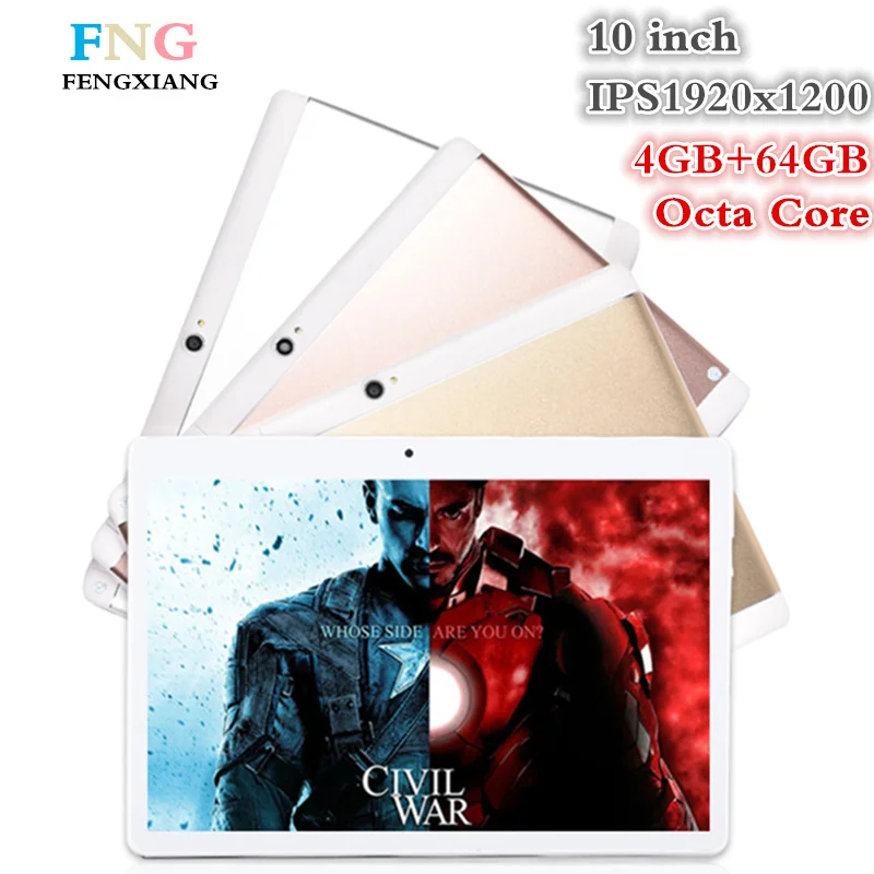 10 Inch Tablet pc 3G 4G Phone Call Android 7 0 Octa Core Tablet pcs 64GB