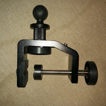 

heavy duty clamp mount with 1'' inch rubber ball for ram mounts for sony gopro action cameras dlsr smartphone and more