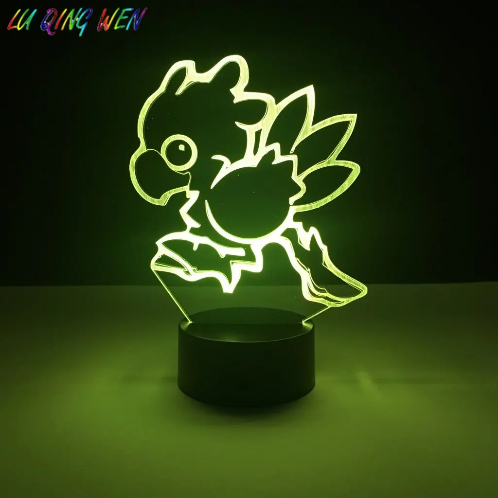  Kids Led Nighlight Chocobo Final Fantasy Night light for Child Room Decor Light Boys Best Gift Flig - 32998730521