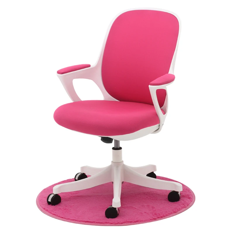 

360 Swivel Ergonomic Upholstered Task Office Chair with Arms Adjustable Height Mid Back Home Office Computer Chair Furniture