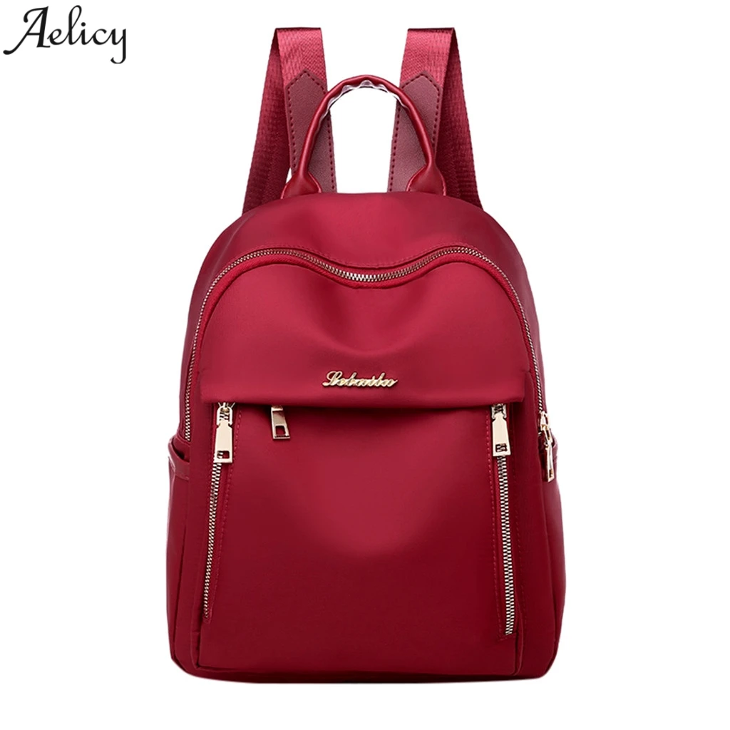 

Aelicy Women Oxford Cloth Outdoor School Backpack Casual Ladies Simple Versatile College Campus Large Capacity Female Backpack