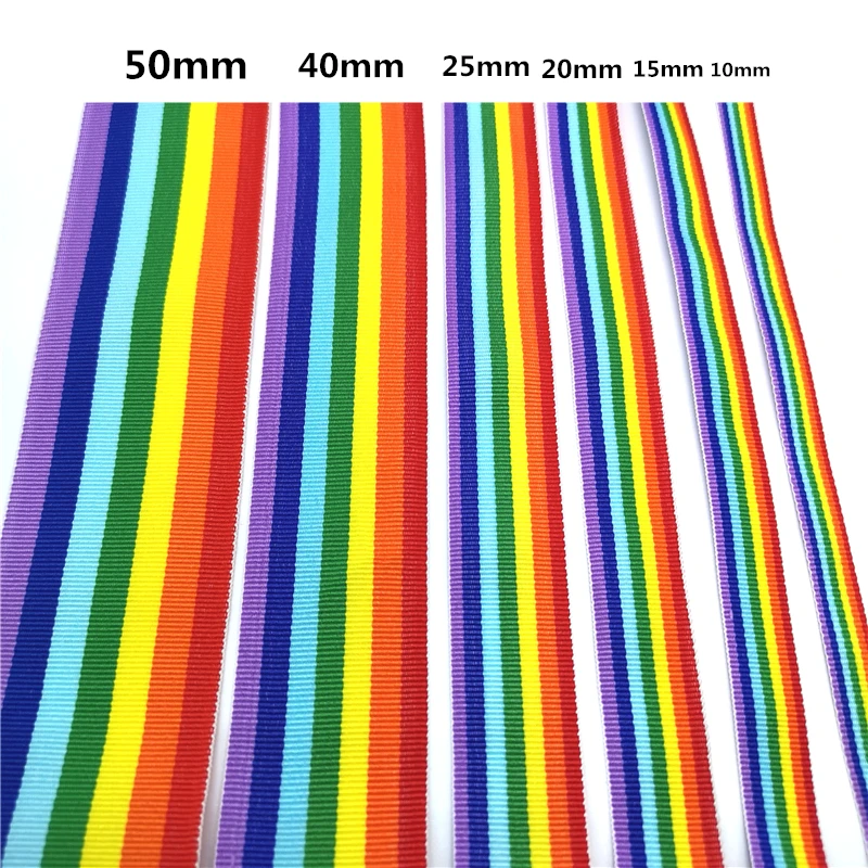 Ribbon Decoration 5 yards Rainbow Ribbon For Wedding Gift Wrapping