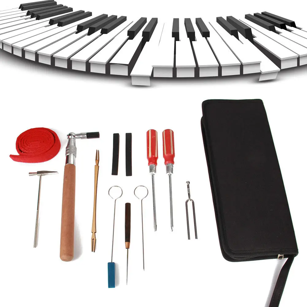 

13PCS Piano Tuning Maintenance Tool Professional Screwdriver Wrench Part Tools