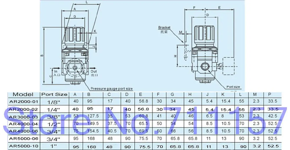 Пневматический источник обработки блок компрессора регулятор давления воздуха AR2000-01 1/4 дюймов SMC тип 1/" BSP AR 2000 W кронштейн манометр