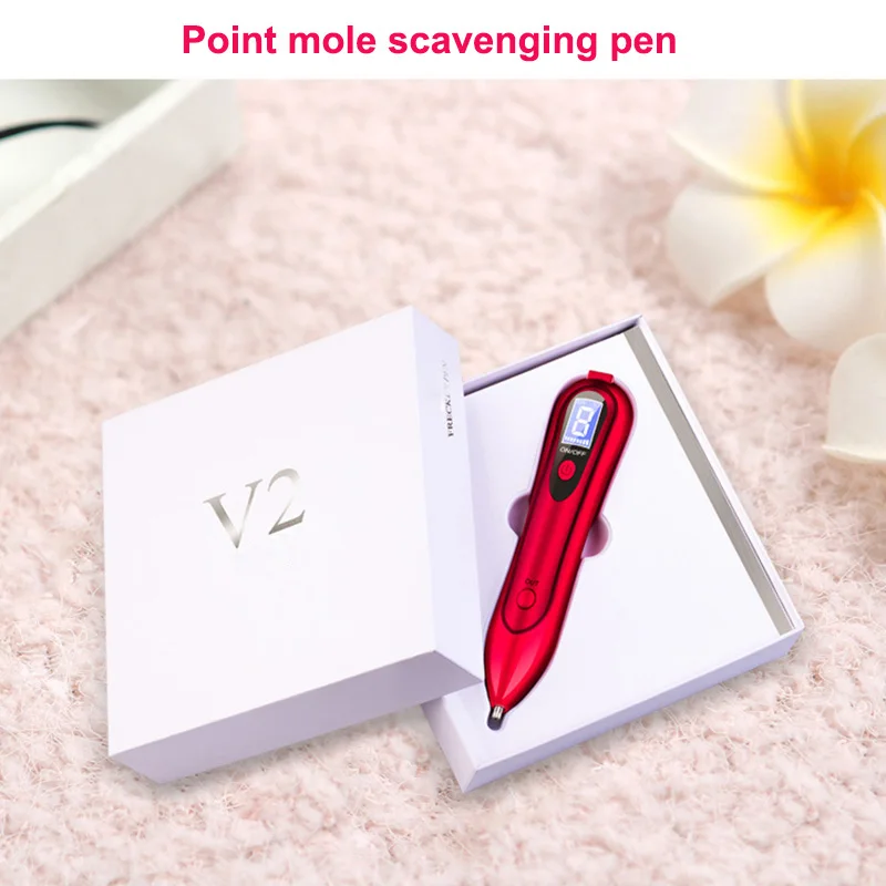 

Face Makeup Tool Freckle Moles Removal USB Pen LCD Display Sweep Mole Dark Spot Remover Machine HJL2018