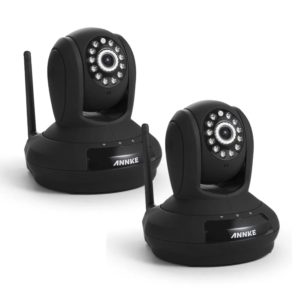 ANNKE 2-Packed 720P HD CCTV Wireless Network IP Camera with Build-in Mic and Speaker ANNKE 2-Packed 720P HD CCTV Wireless Network IP Camera with Build-in Mic and Speaker