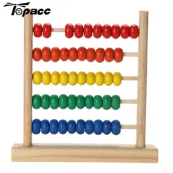 Для изучения математики, подсчитывание цифр, разноцветная деревянная игрушка Abacus, Детская ранняя образовательная разведка