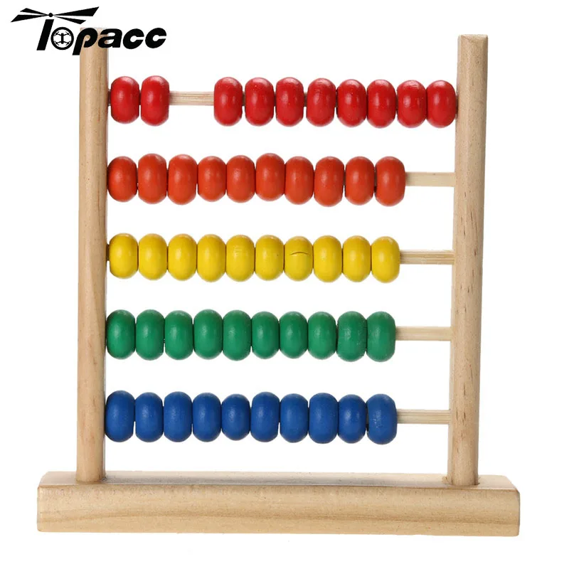 

Math Learning Calculating Beads Numbers Counting Colorful Wooden Abacus Kids Baby Early Educational Intelligence Toy Small