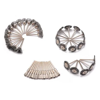 

45Pcs Stainless Steel Cup Wire Polishing Brush Wheel Kits Grinder Rotary Tool Woodworking Metal Polishing Abrasive Tool
