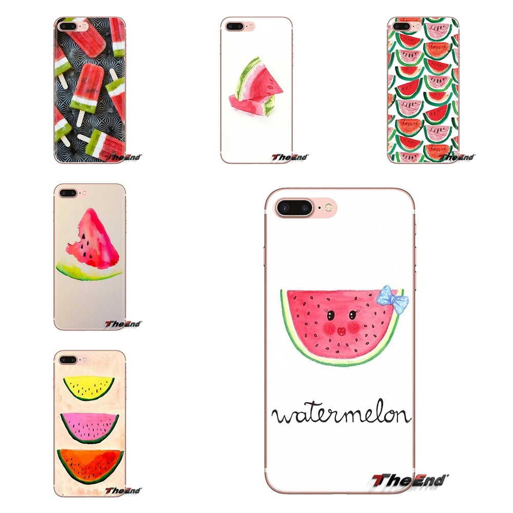 For HTC One U11 U12 X9 M7 M8 A9 M9 M10 E9 Plus Desire 630 530 626 628 816 820 830 Watermelon print desgin Transparent TPU Covers |