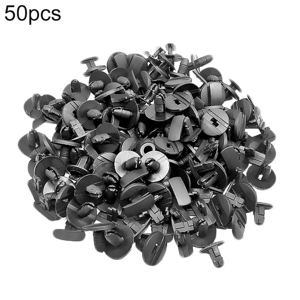 

50Pcs Car Push Type Rivet Bumper Fender Fixed Clamp Fastener for Peugeot Citroen hot