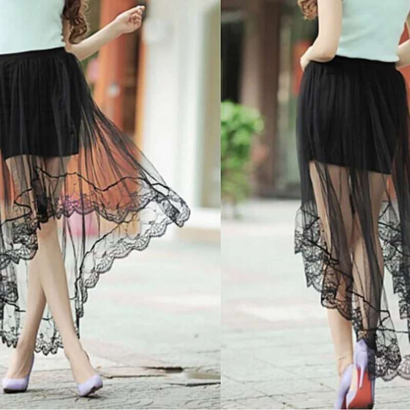 Женская длинная юбка из сетчатой ткани с высокой талией|long tulle skirt|tulle skirtdovetail skirt |