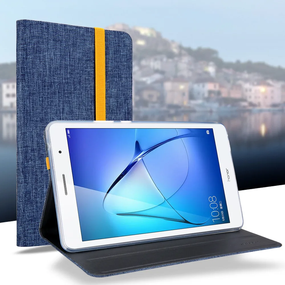 Чехлы для huawei MediaPad T3 8 0 Ткань Стенд кожаный чехол смарт KOB L09 W09 корпус планшетного