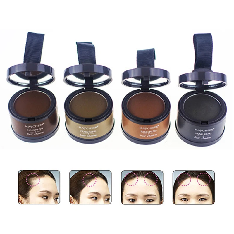 

4 Colors Hair Fluffy Powder Instantly Black Root Cover Up Natural Instant Hair Line Shadow Powder Hair Concealer Coverag TSLM2