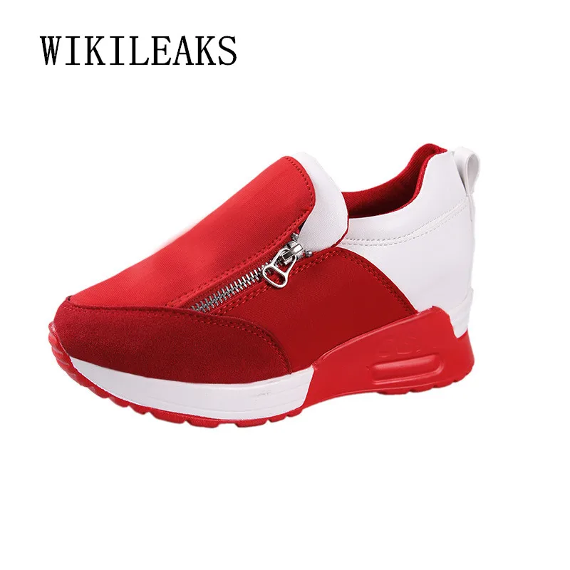 

breathable trainers women casual shoes height increasing shoes woman platform sneakers wedges shoes for women basket femme 2019