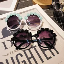 Солнцезащитные очки женские черные цветочные солнцезащитные очки модные солнцезащитные очки круглые пляжные солнцезащитные очки для отдыха Летний стиль