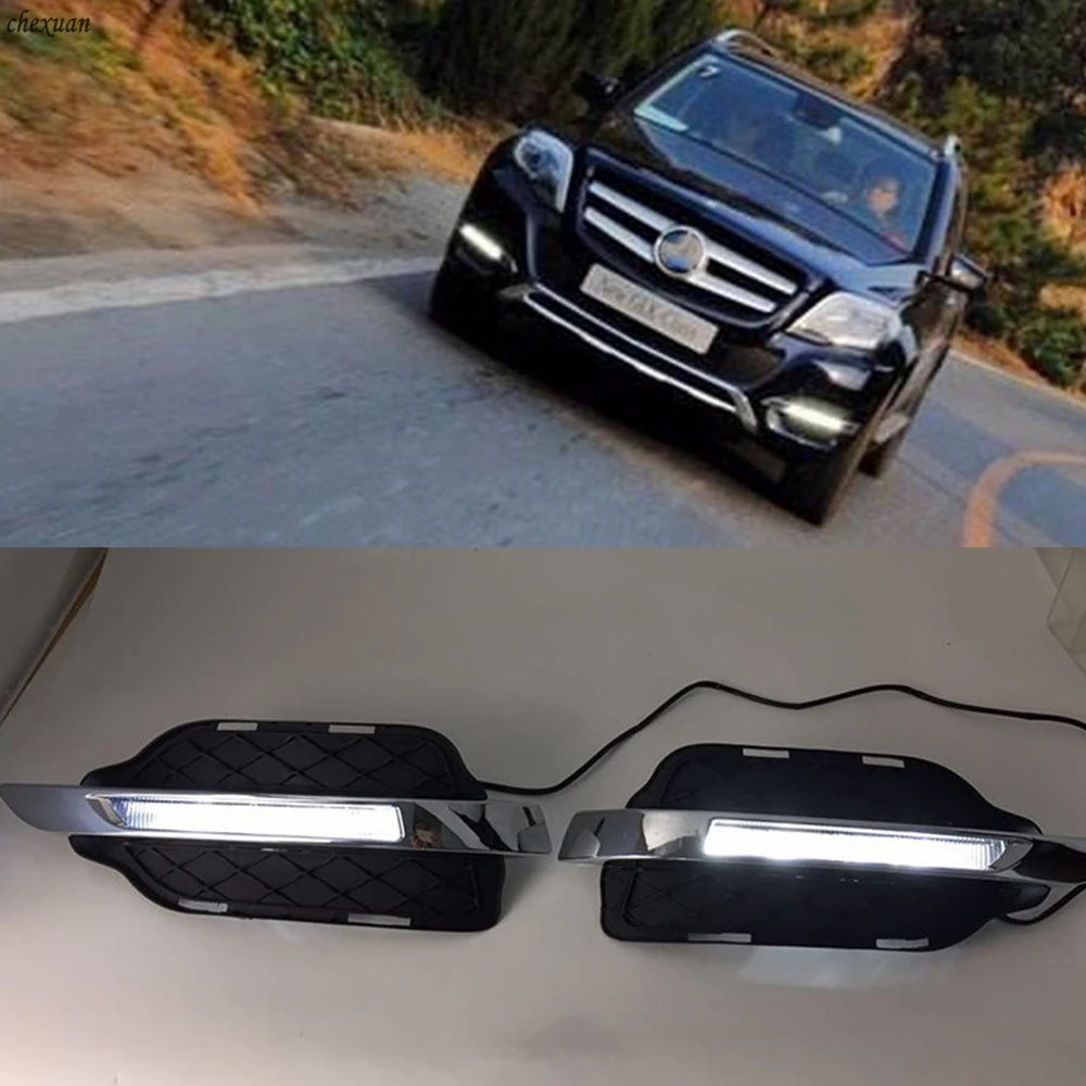 CSCSNL 1 комплект 12v ABS светодиодный для Mercedes Benz W204 GLK300 GLK350 GLK500 2013 2014 2015 2016 DRL