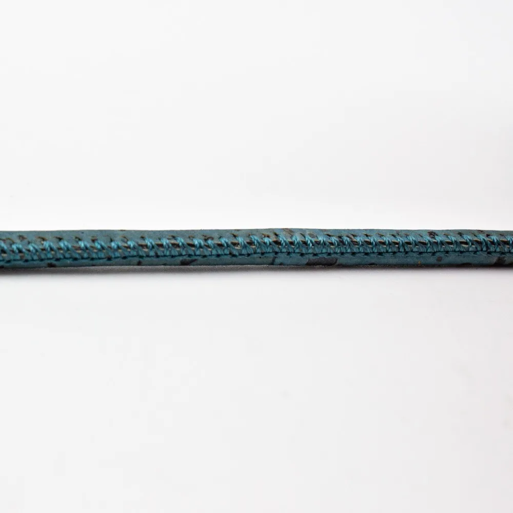 5 мм круглый бирюзовый зеленый пробковый шнур португальский натуральный пробковый бижутерия оптом/фурнитура COR-363