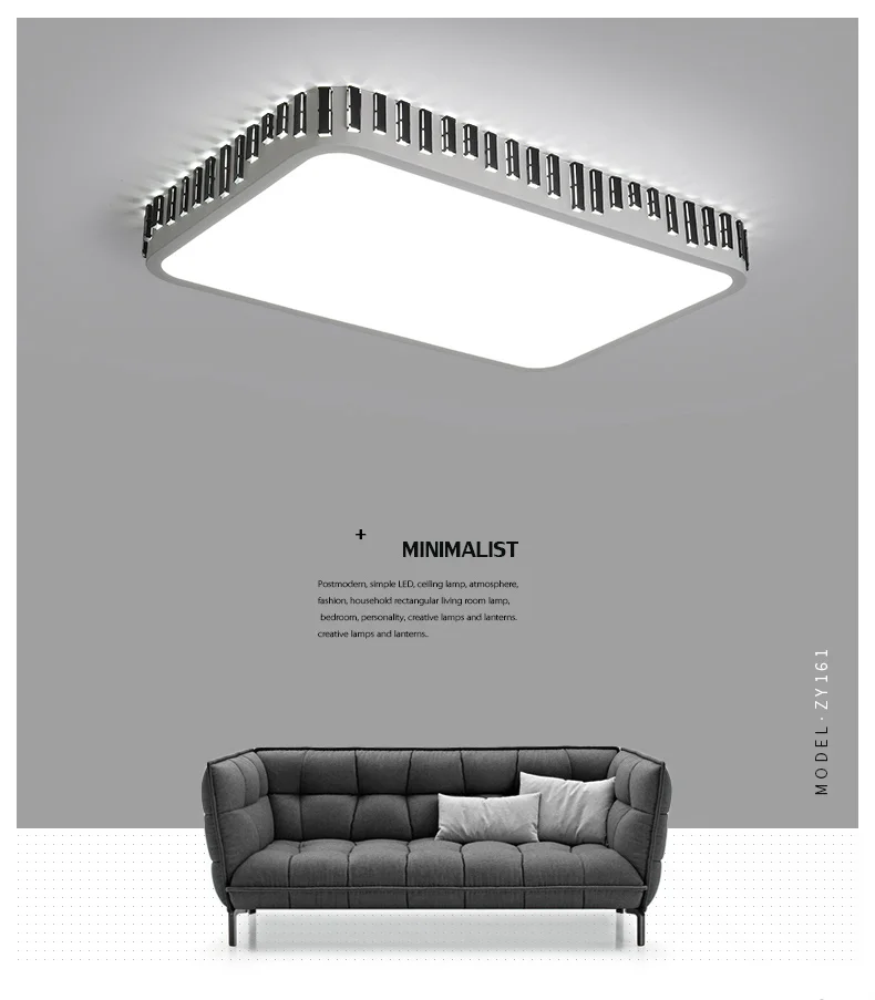 DX Fence Led Ceiling Light Square  (1)