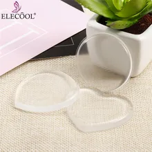 Elecool прозрачный мульти-Форма Силиконовый гель косметический спонж легко переносится Пудра основа слоеный Макияж инструмент
