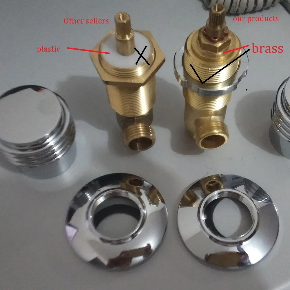 2021 Solid Brass Switch Valve For Bathtub Faucet Shower Mixer, 3 Ways