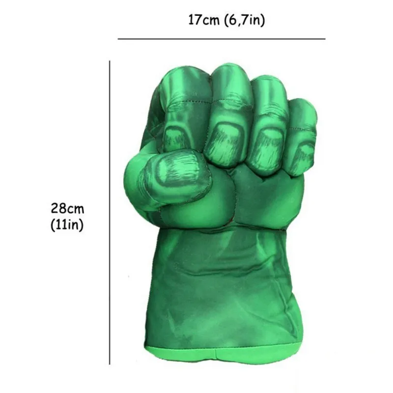 28 см высота Халк Человек-паук Боксерские перчатки Плюшевые набитые пробивая кулаки перчатки четыре выбора левой правой руки - Цвет: 1pc random