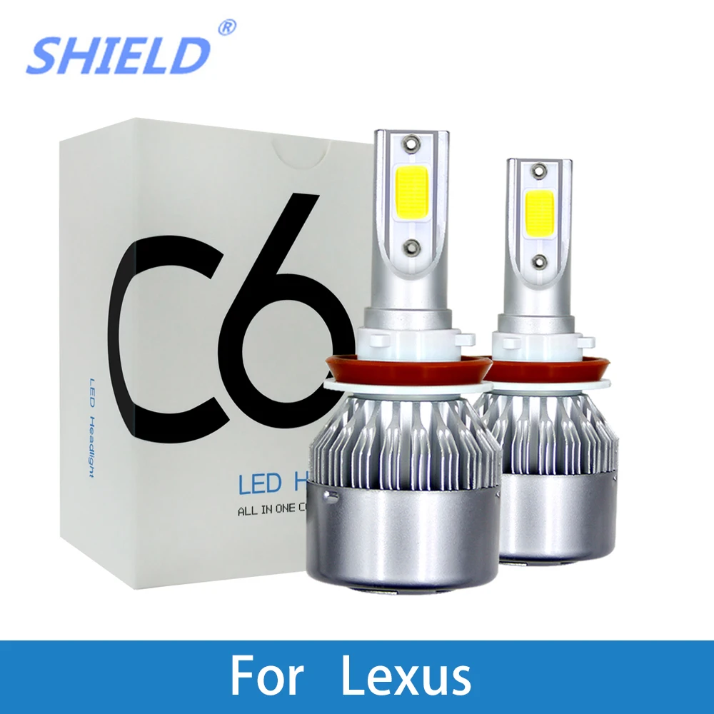 

2 Pcs Auto Headlamp 12V 6000K Super Bright Car Bulb For Lexus RX300/RC350/NX300h/NX200t/LS400/LFA/IS350/GX470/ES350/GS300/ES330