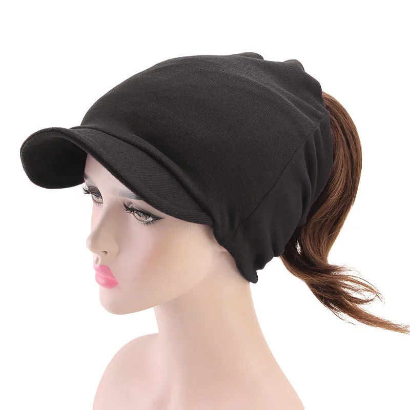 

2019 Autumn winter new style Solid Color braid Cap 6 Colors Casual hat for Women 02