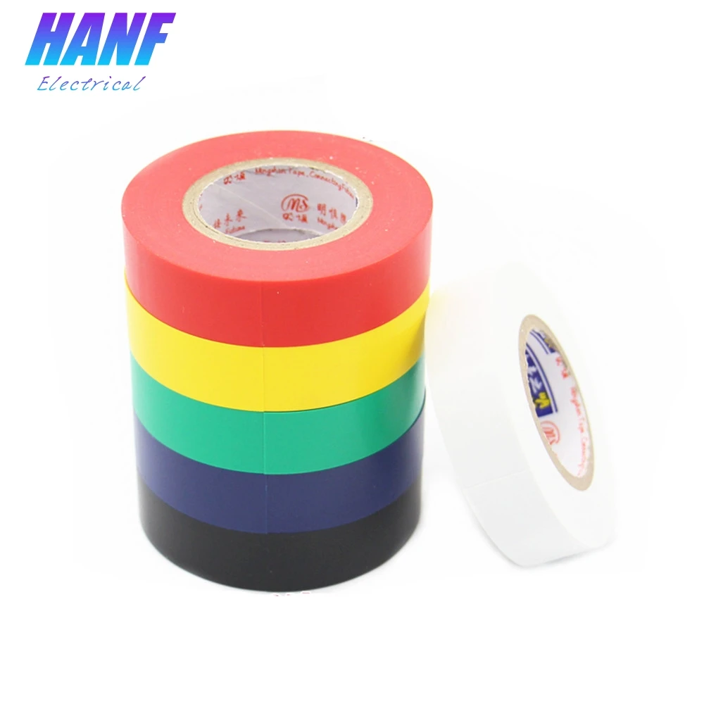 

Free Shipping Electrical Tape Insulation Adhesive Waterproof PVC 18mm Wide High-temperature 18M