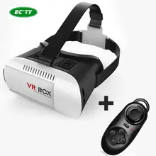 2016 Google Cardboard VR BOX Version VR Virtual Reality 3D Glasses + Bluetooth Remote Control Gamepad 4.7 ” – 6.0 ” Smart Phone