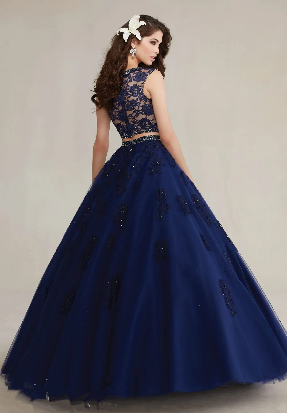 Hot-New-Sale-Scoop-Two-Piece-Tullle-Applique-Lace-Beaded-Cheap-Ball-Gown-Quinceanera-Dresses-2016