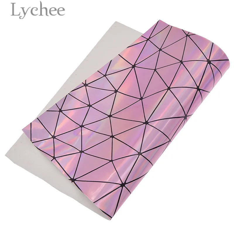 Lychee 21x29 см A4 лазерная Переливающаяся гладкая ткань из искусственной кожи высокого качества Синтетическая Кожа DIY материал для сумок одежды - Цвет: 4