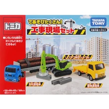 Takara Tomy Tomica Строительный набор 3 шт. грузовики металлическая литая под давлением модель автомобиля игрушка автомобиль