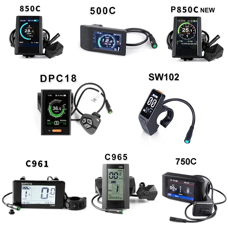 Flash Deal Ebike Bafang 36V 350W Mid Motor With Lock Battery 17.4Ah E-Bike Samsung Cell BBS01B Kits For Electric Bicycle DIY Whole Parts 5