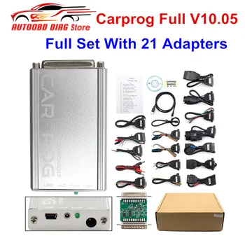

Carprog Full V10.05 With 21 Adapters CarProg 10.05 ECU Chip Tuning Kit Tool Car Prog Full Set Diagnostic Tool